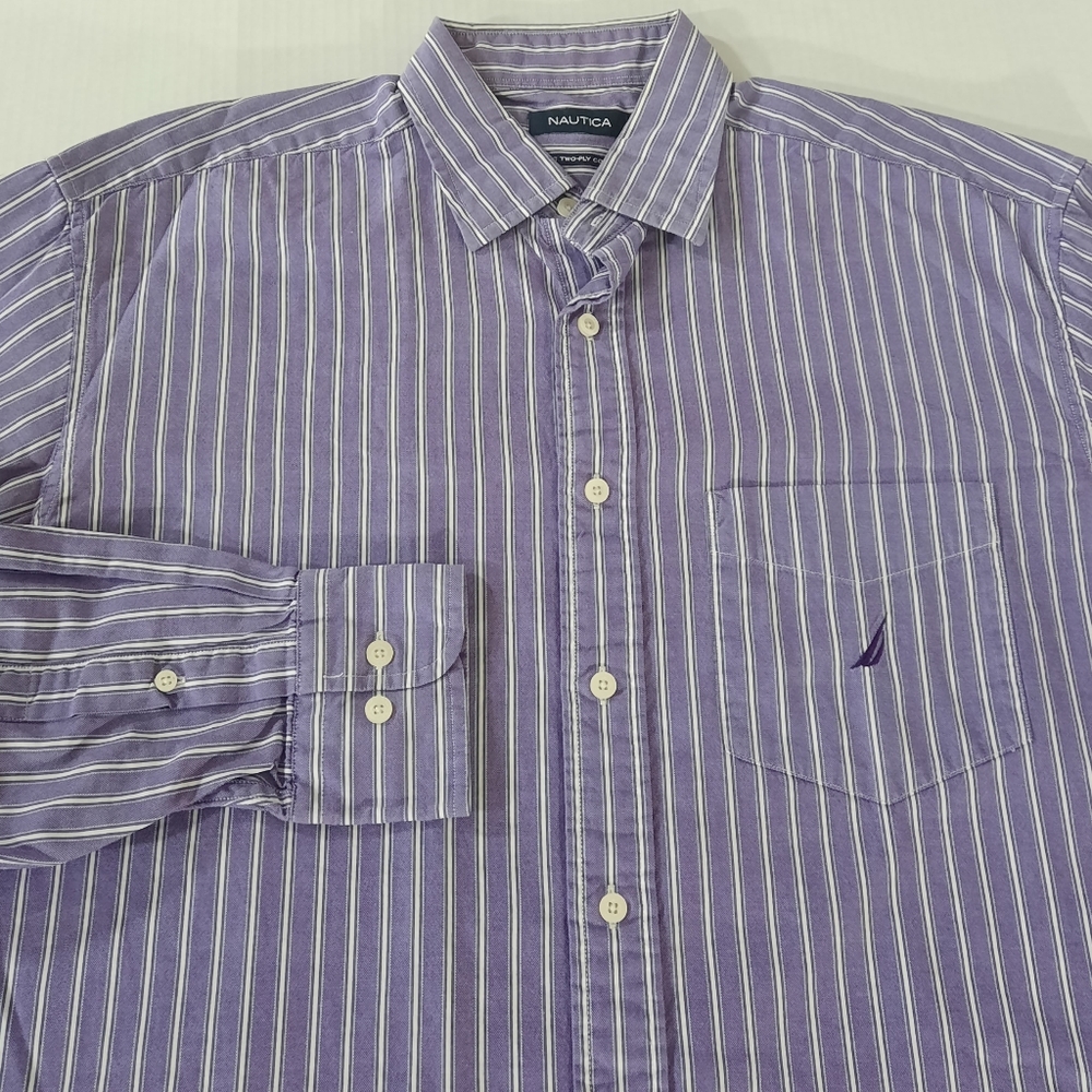 Nautica Striped Button Down Shirt